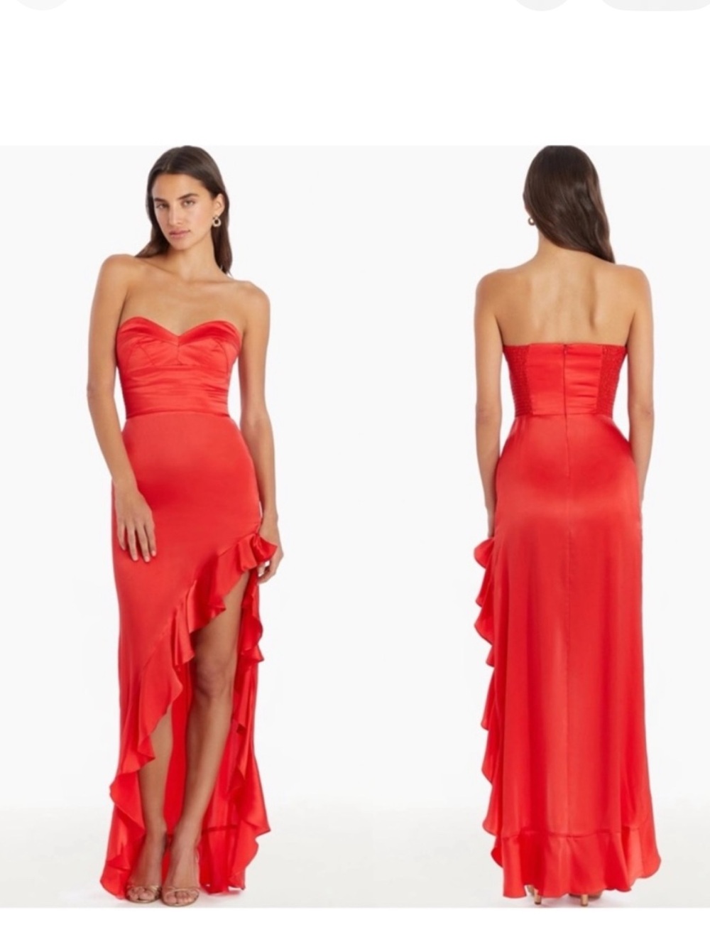 Amanda Uprichard silk strapless dress